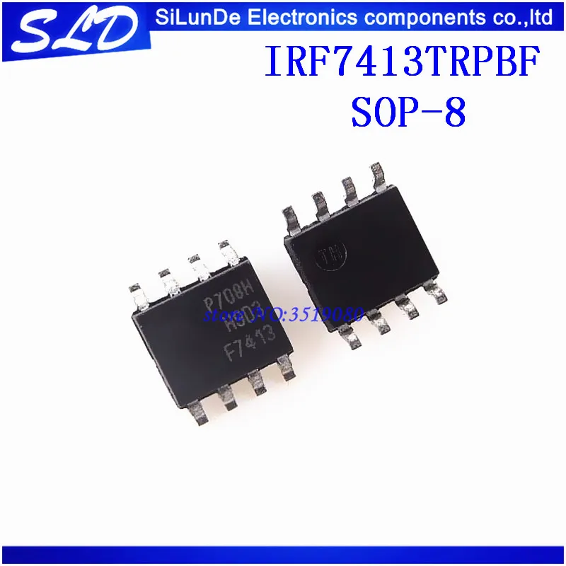 Бесплатная доставка 50 шт./лот IRF7413TRPBF F7413 SOP-8 IRF7413TR SOP IRF7413 SMD новая и оригинальная
