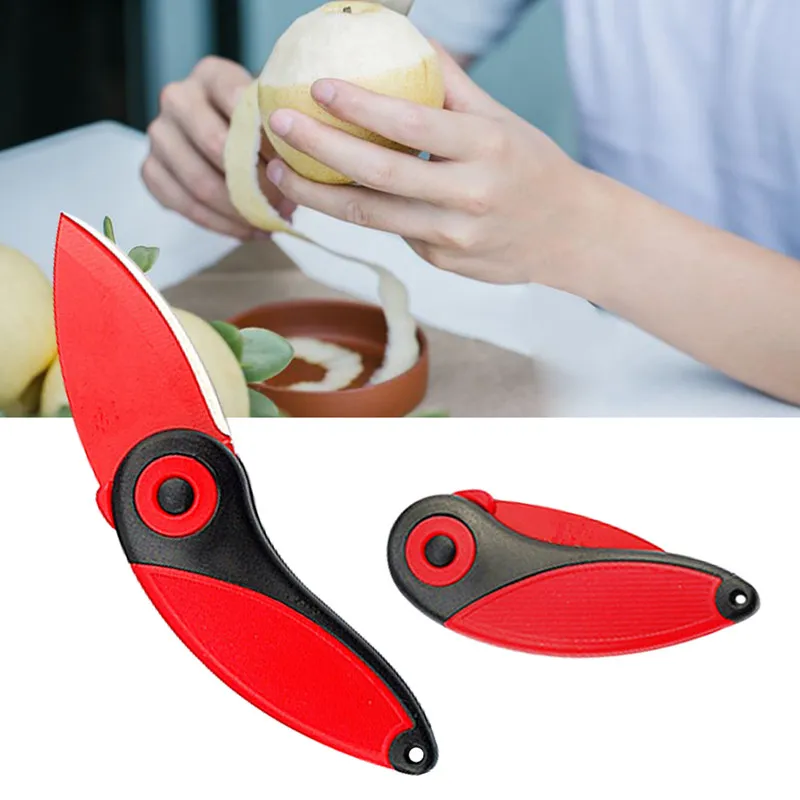 Mini Vegetable Kitchen Cutter Pare Peel Fold blade Peeler Pocket Knife Bird Picnic Lunch Cut Slice Fruit Cutlery Ceramic bag box (6)