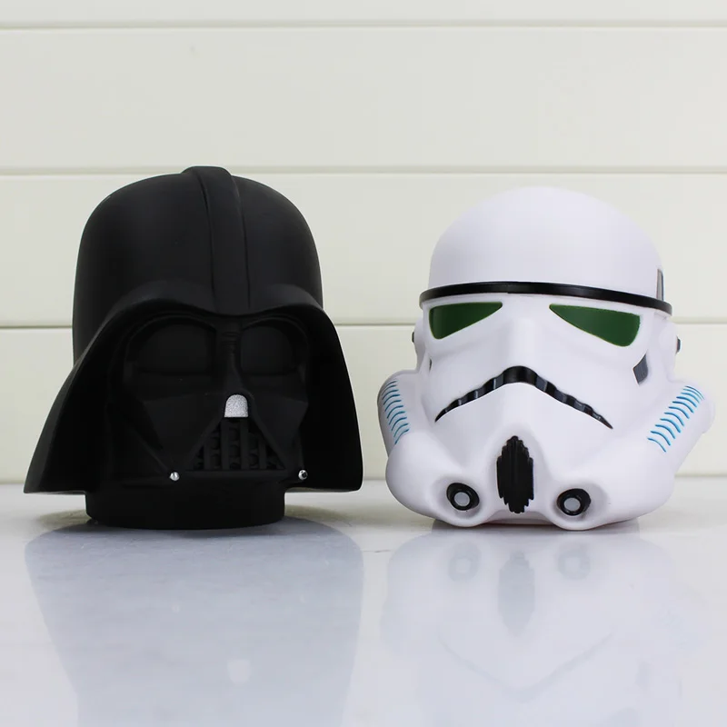 Image Star Wars  Helmet Piggy Bank Star Wars Darth Vader Stormtrooper  PVC Action Figures Coin Box Collectible Model Toys