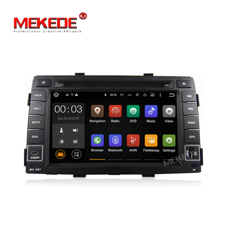 

MEKEDE Quad core 2GB RAM Android7.1 Car GPS DVD player for kia Sorento 2009 2010 2011 2012 inlcuding 4G LTE wifi BT Radio Audio