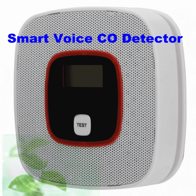 High Sensitive Voice Warning Smart Voice CO Detector LCD CO Carbon