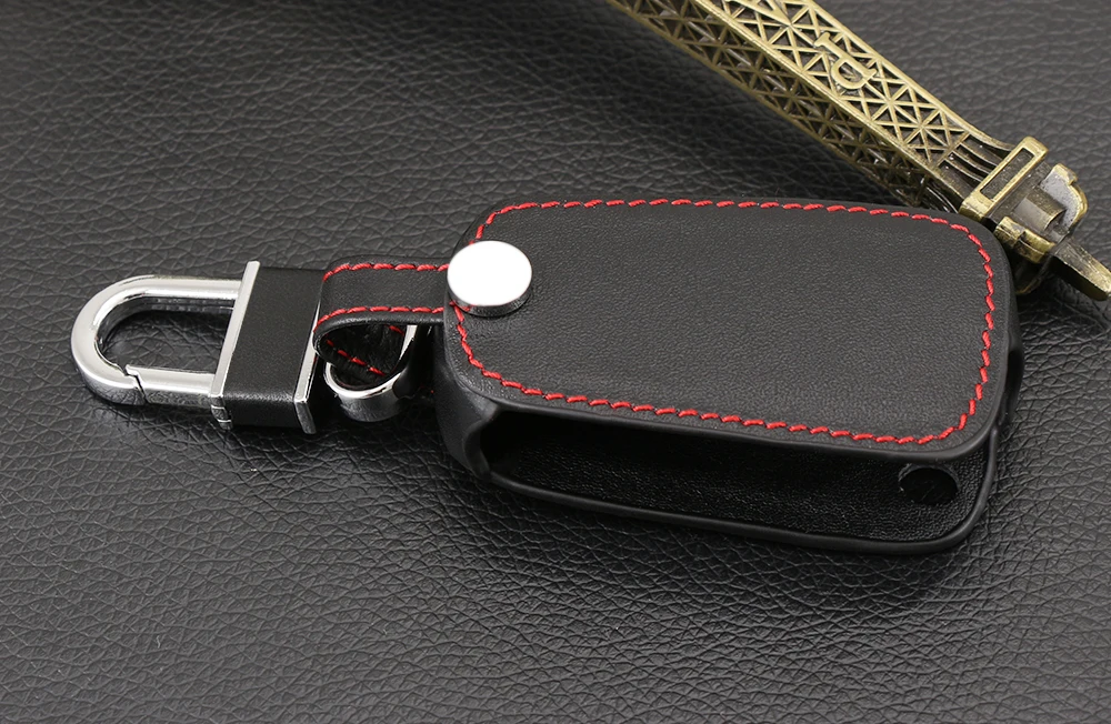 Кожаный пульт дистанционного управления автомобильный брелок для ключей чехол для Chevrolet Cruze Opel Опель МОККА BUICK ENCORE, 3 кнопки выдвижной ключ