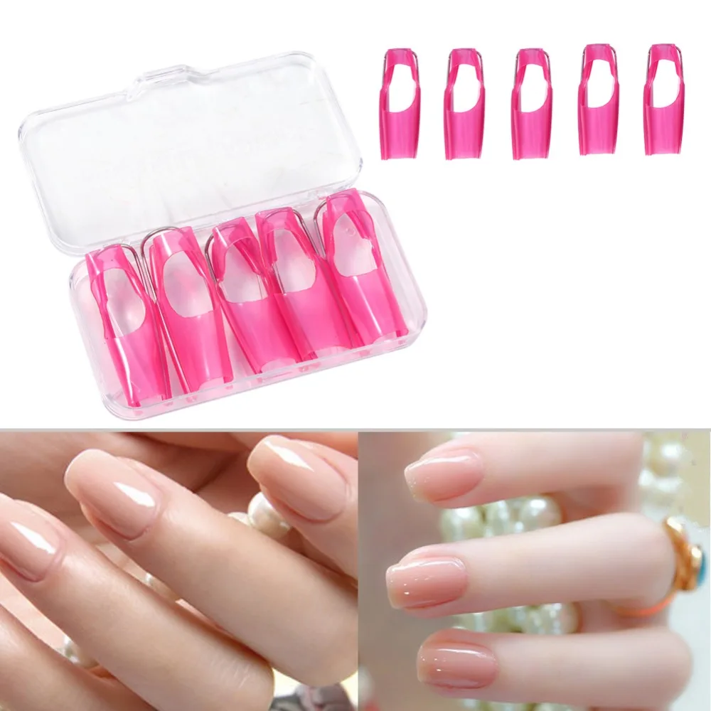How To Use Gel Nail Forms New Items Manicure World Makeup New 500 Pcs Roll Square Golden Nail Form Stickers Gel Tip Extension