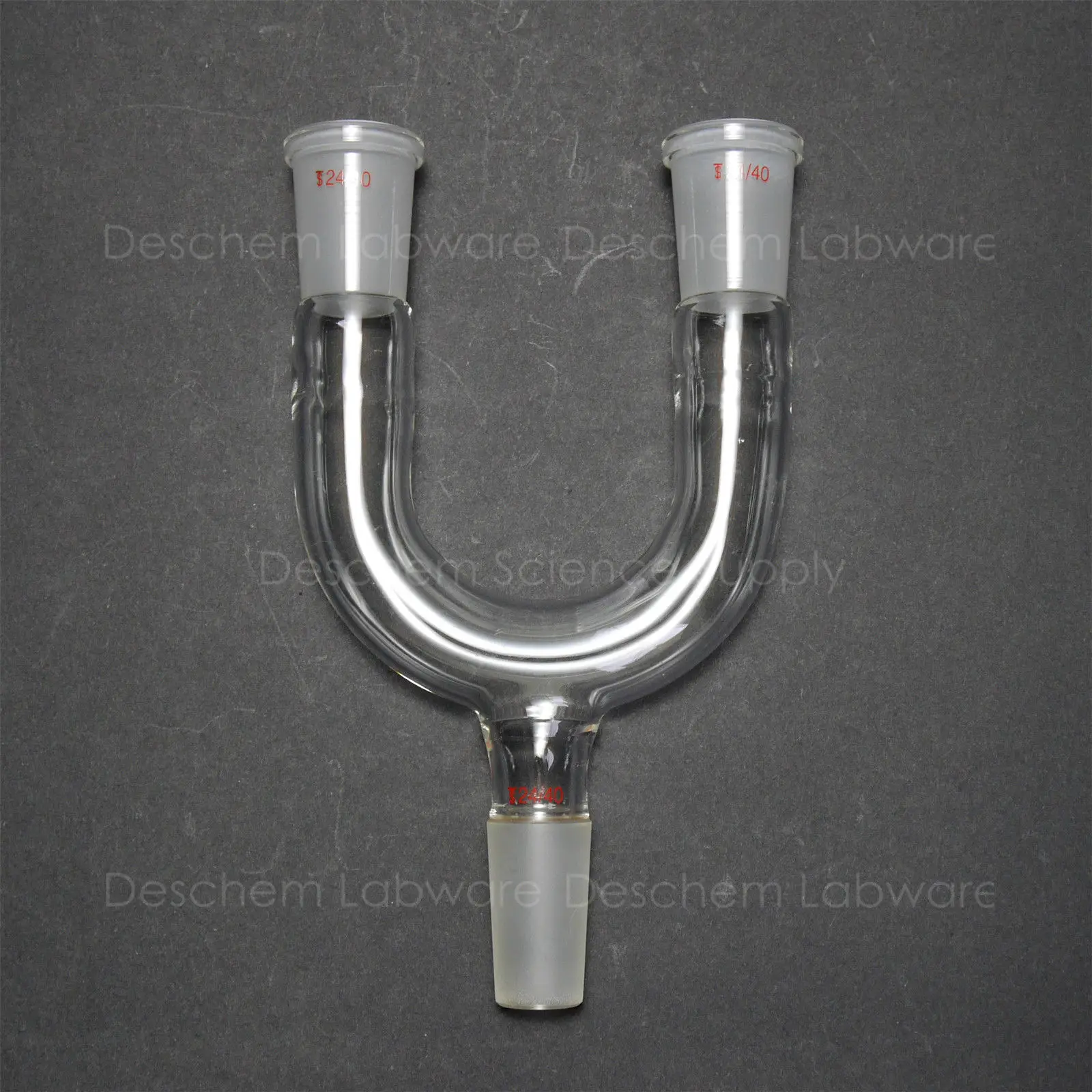 

24/40,Modified Glass Claisen Adapter,3-way,Chemistry Lab Glassware