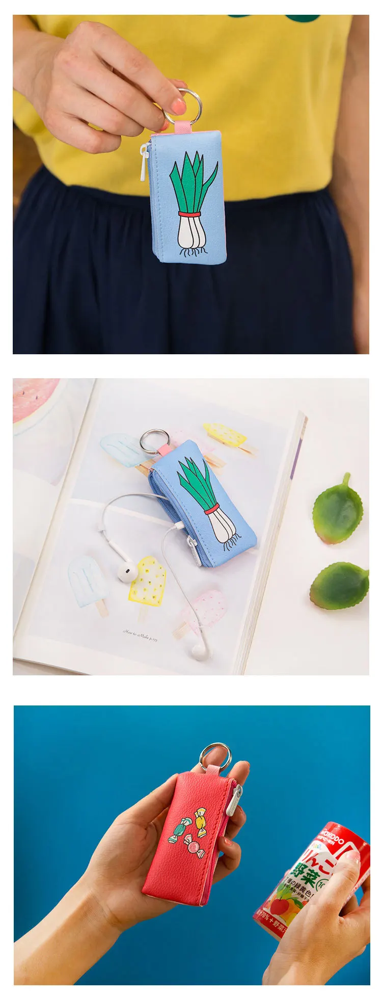 Корейская версия творческий удобство магазин кошельки с отделкой миленький мультяшный брелок студент мини портмоне сумка украшения
