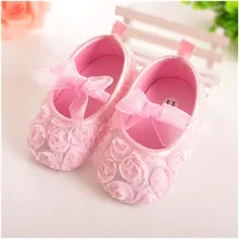 Baby Girl First Walkers Shoes Floral Soft Sole Crib Shoes For 0 18month