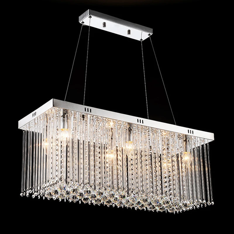 

New design RGB LED crystal light modern dinning room crystal chandelier with remote control