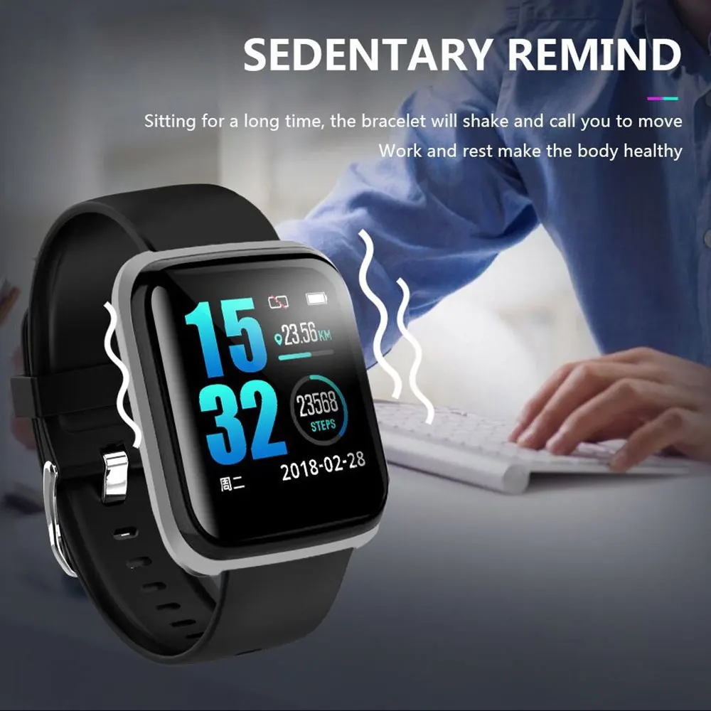 

Fitness Activity Sports Bracelet Health Smart Wristband Heart Rate Blood Pressure Sleep tracker Smart Bracelet IP67 Waterproof