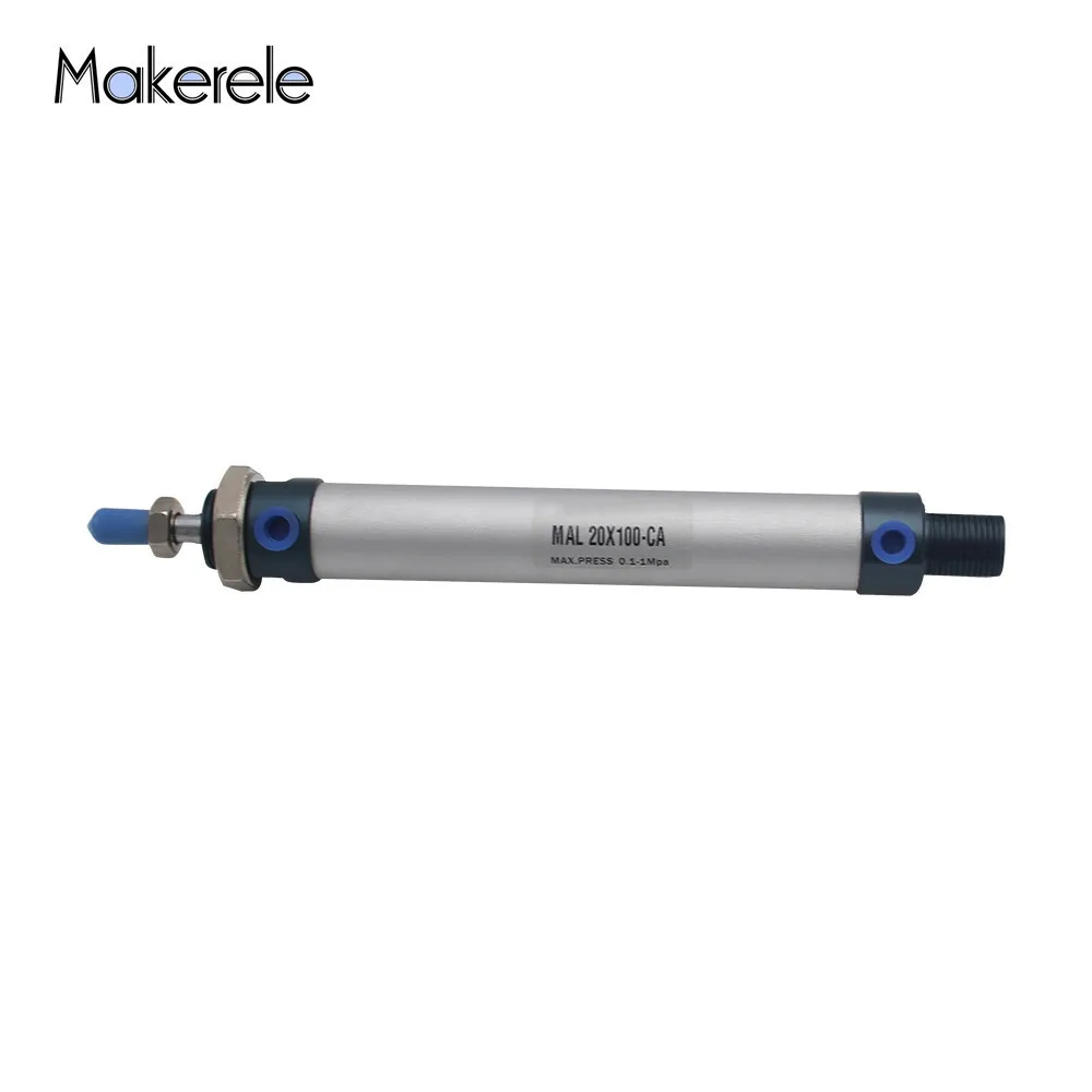 

MAL20-100-CA Aluminum Compact Pneumatic Cylinder Standard Double Acting Standard Air Cylinder Free Shipping