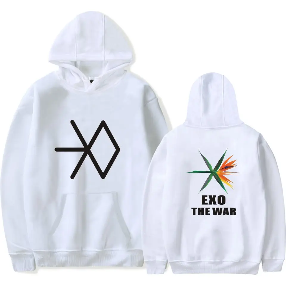 LUCKYFRIDAYF женские EXO новые альбом войны толстовки мужские корейские популярные