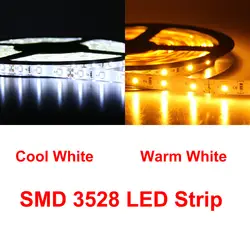 300 светодиодов 12 В 4.8 Вт/м 1 шт. 5 м SMD 3528 Светодиодные ленты свет IP20 высокое Мощность светодиодные украшения дома для Рождество гибкие