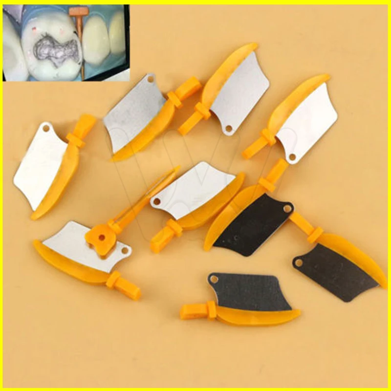 Dental prime teeth interproximal plastic wedge with protect steel matrix (1)