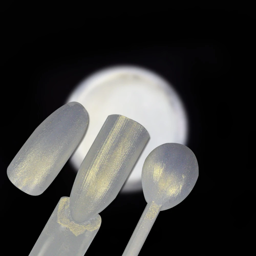 1pcs Gradient Gold Mermaid Nail Glitter Powder Shiny Glimmer Flakes Nail Art Tips Decoration Tips +2pcs Brushes SAND262-G