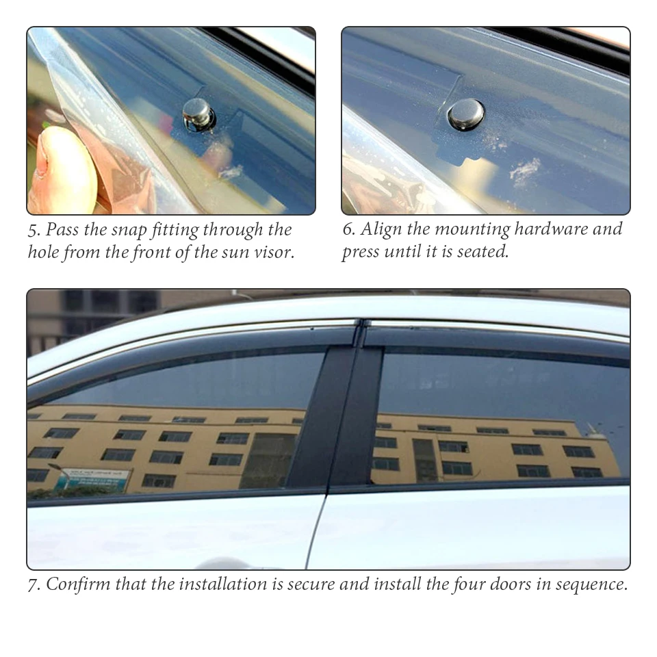 Mcrea 4 шт. ABS стайлинга автомобилей Дым окна Защита от солнца дождь козырек-отражатель гвардии для Skoda Octavia аксессуары