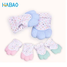 Baby font b Care b font Silicone Teethers Molar Gloves Sound Baby Teether Pacifier Glove Baby