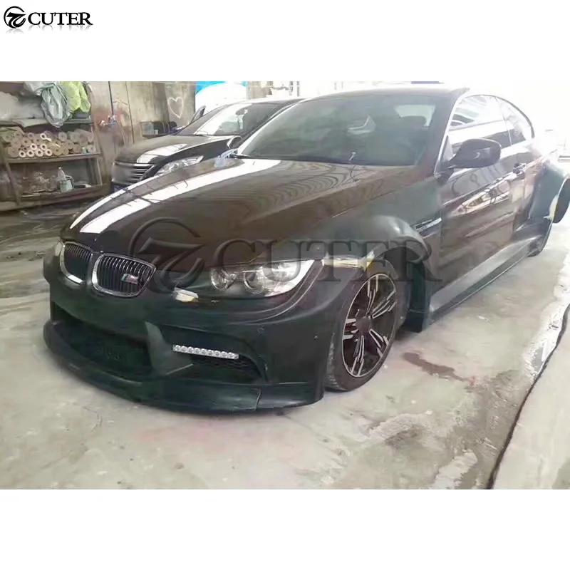 E92 E93 купе FRP широкий автомобильный комплект кузова передний бампер задний бампер боковые юбки капот двигателя для BMW E92 E93 08-13