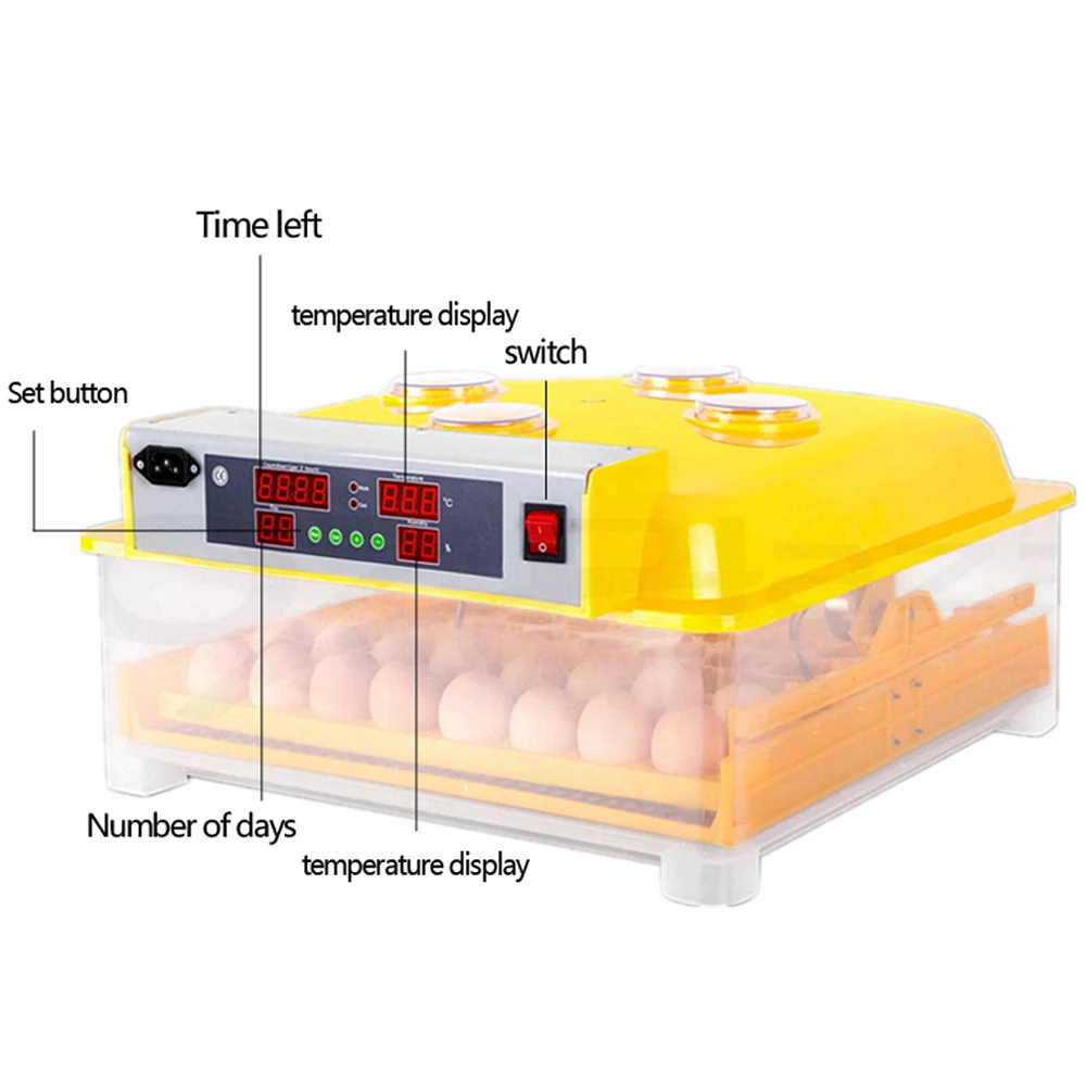 Автоматический интеллектуальный цифровой 48 яичный инкубатор Хэтчер большой емкости инкубаторы для куриных яиц домашней птицы дешевая цена