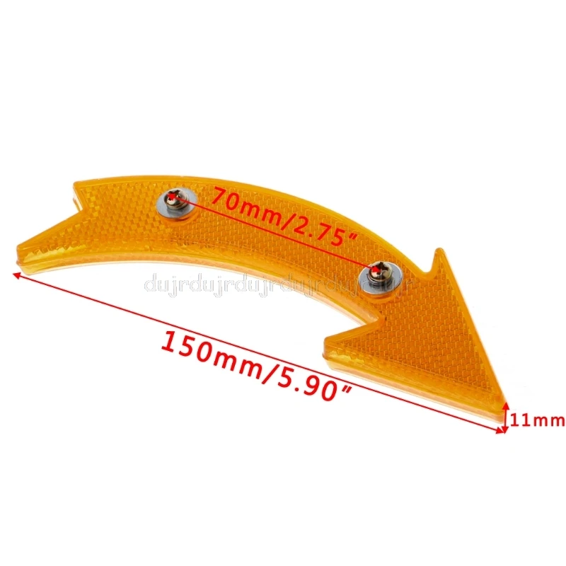 Perfect MTB Road Bike Bicycle Reflector Cycling Arrow Shape Safe Warning Accessories New N21 dropship 3