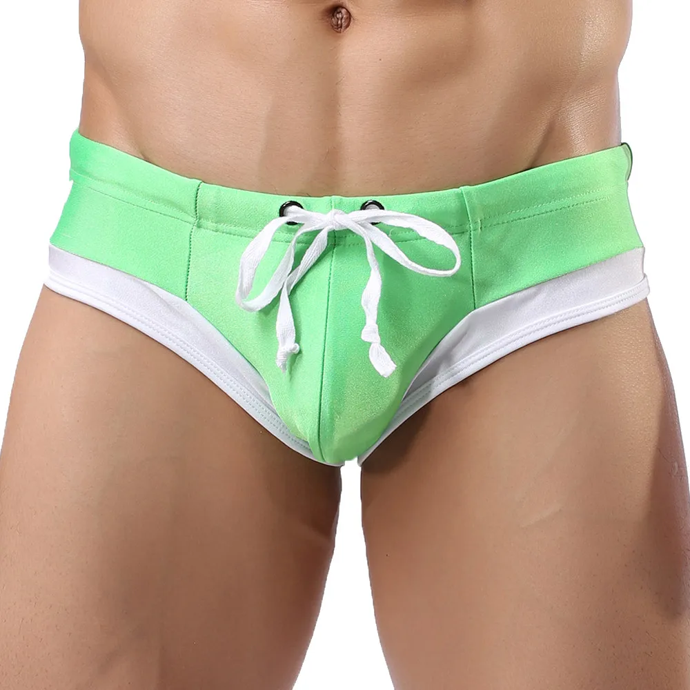 

2019 Men's Solid Sexy Swimwear Comfortable Quick Dry BeachWear Pants Briefs Shorts Boxers Underwear maillot de bain #YL10
