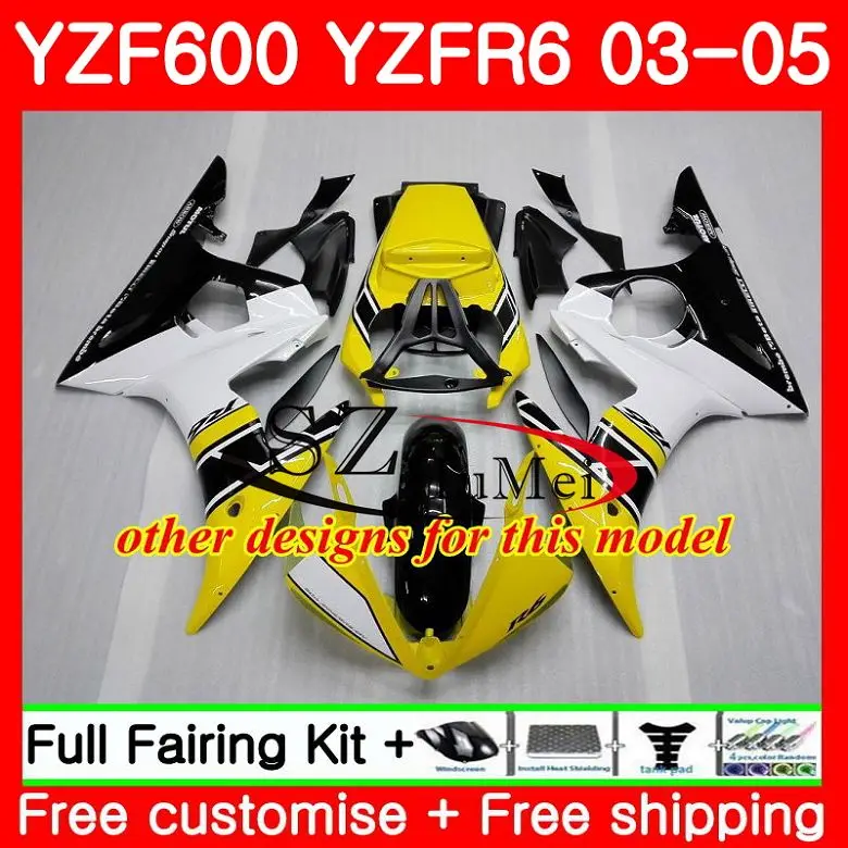 Корпус для YAMAHA YZF600 красное пламя YZF R6 R 6 03 600 кузов 67SH15 YZFR6 04 05 R600 2003 2004 2005
