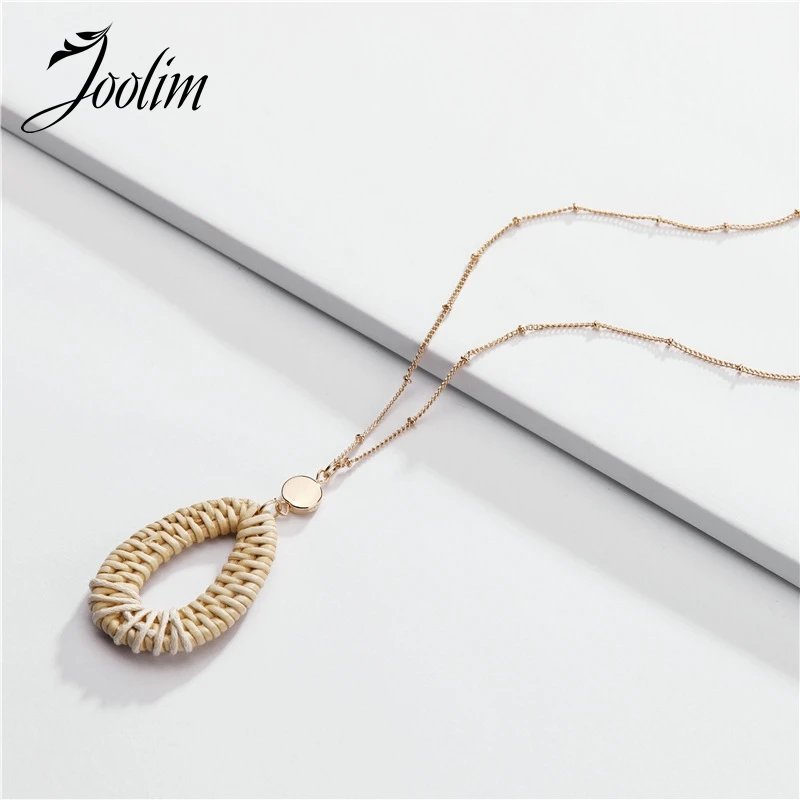 

JOOLIM Rattern Knitted Pendant Necklace Design Necklace Trendy Necklace