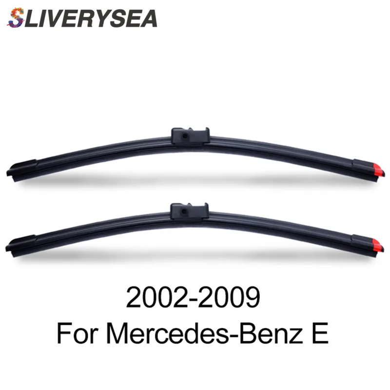 

SLIVERYSEA Replace Wiper Blades for Mercedes-Benz E W211 S211 1987-2000 20''+20'' Natural Rubber Clean Front Windshield