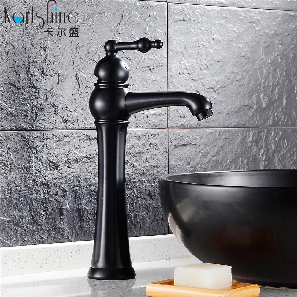 Free Shipping Solid Brass Bathroom Sink Basin Faucet Black ...