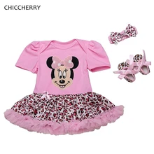 Fantasia minnie/Одежда для маленьких девочек; комбинезон; платье; повязка на голову; балетная пачка для новорожденных; roupa infantil Vetement Bebe Fille