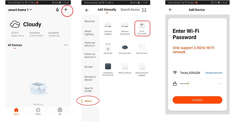 WIFI door sensor App control