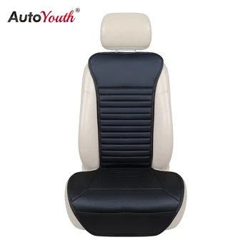 

AUTOYOUTH 1PCS Car Seat Cover Universal PU Leather Auto Seat Protective Cover Black Breathable, non-slip Interior Accessories