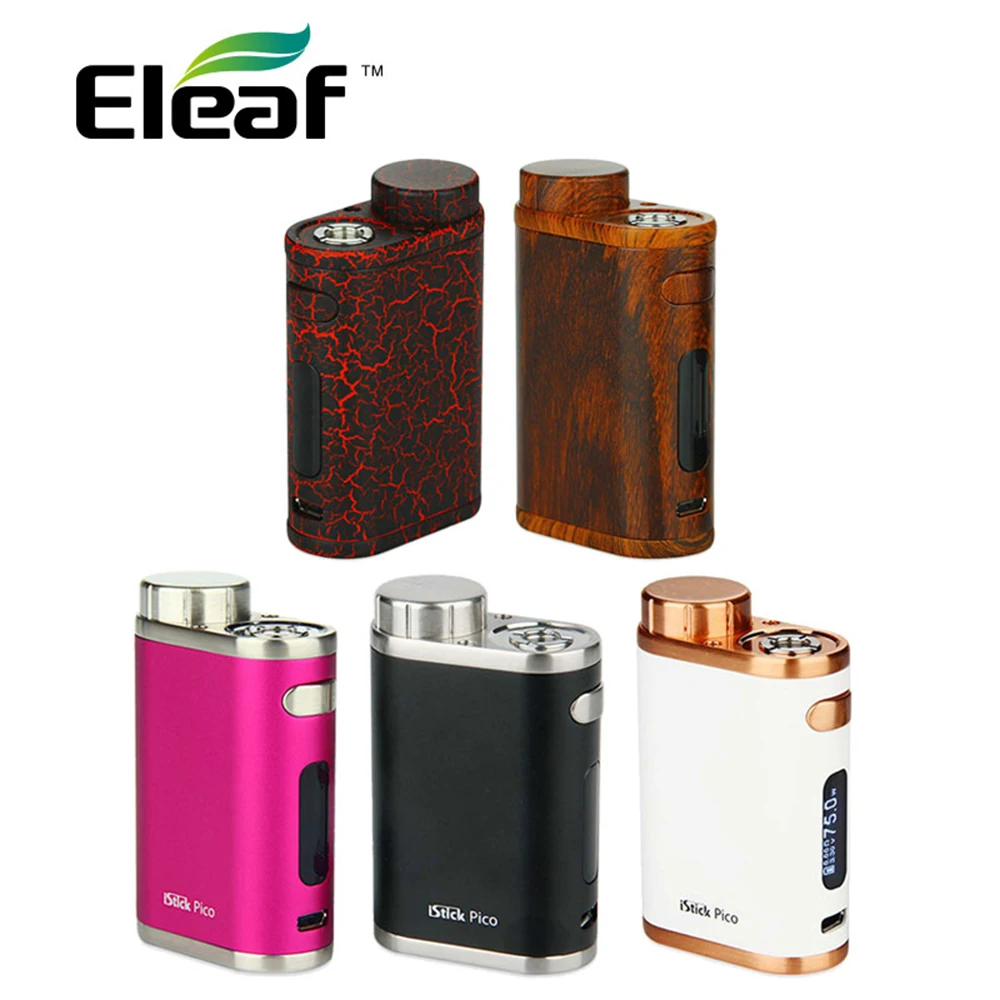 Original Eleaf iStick Pico TC Vape Box MOD 75W Electronic Cigarette Mod Multiple Colors NO Battery 75W istick Pico Mod New Color Original Eleaf iStick Pico TC Vape Box MOD 75W Electronic Cigarette Mod Multiple Colors NO Battery 75W istick Pico Mod New Color