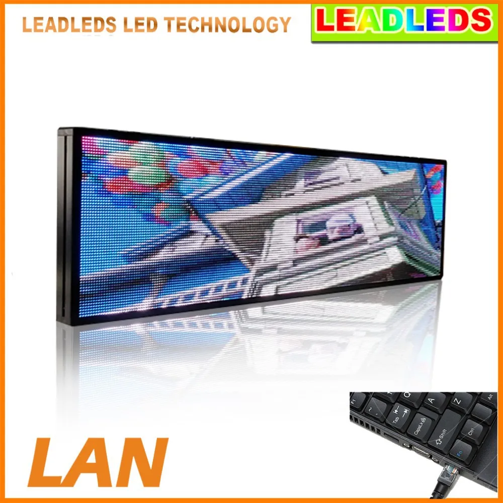 Publicidade em Movimento Interior para Janela do Carro 39x14 Polegadas p5 Smd Vídeo Full Color Levou Assinar Programável Mensagem Luz Exibição 4 sinal led programável mensagem de publicidade em
