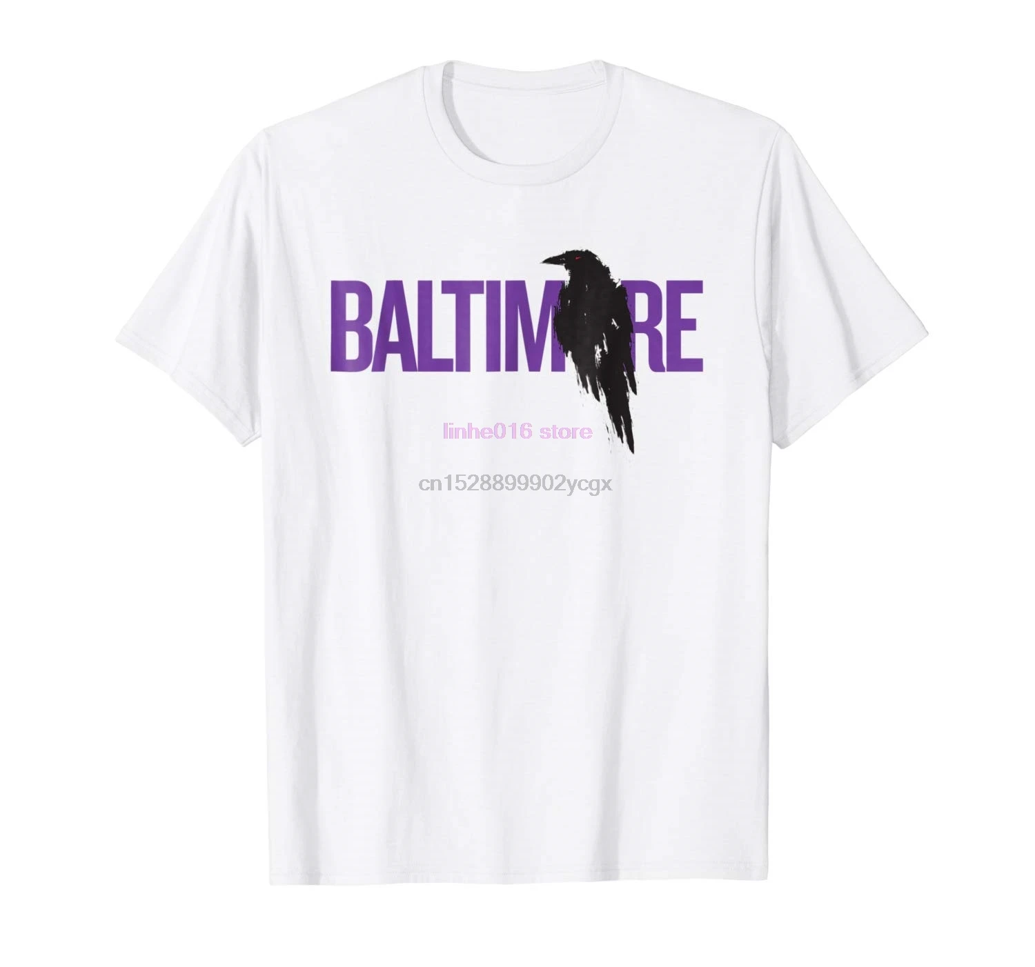 

GILDAN brand men shirt Baltimore Raven Illustration Original T Shirt Design