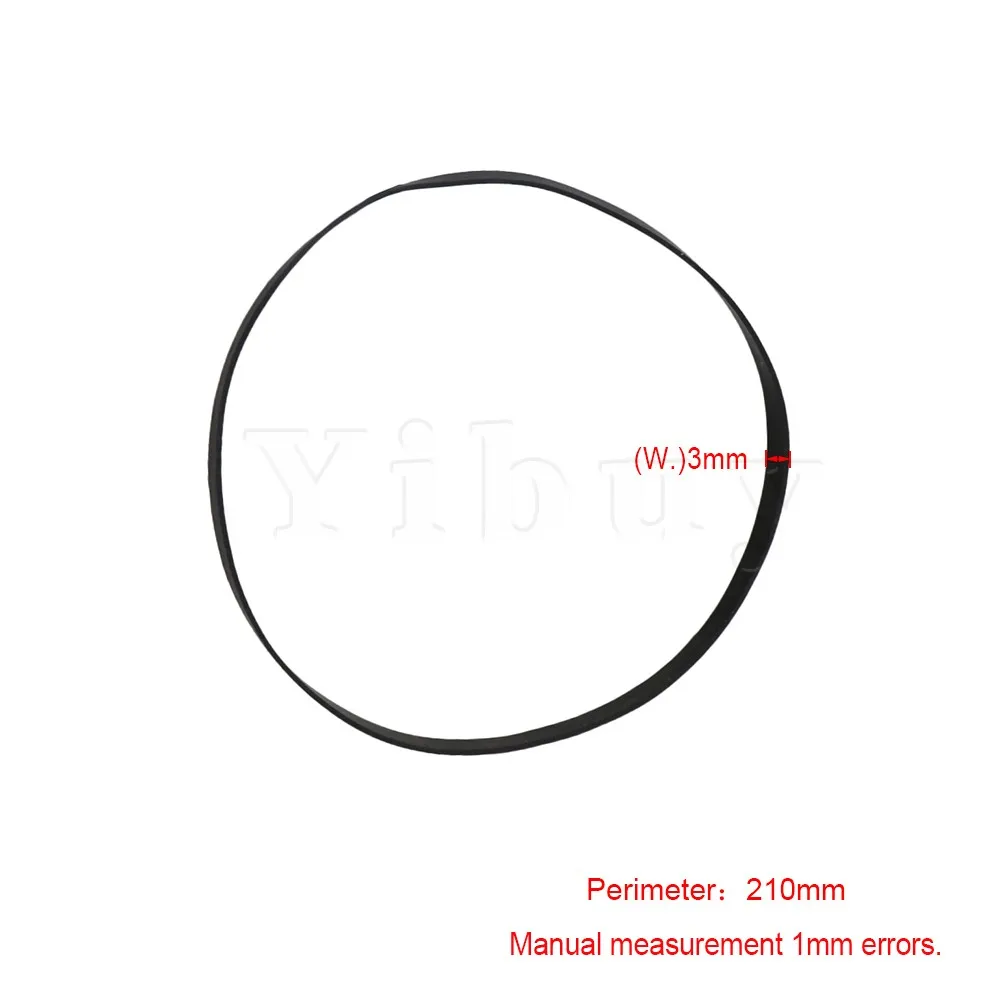 Yibuy 10x210 мм черная Поворотная ленточная лента для звукозаписи проигрывателя