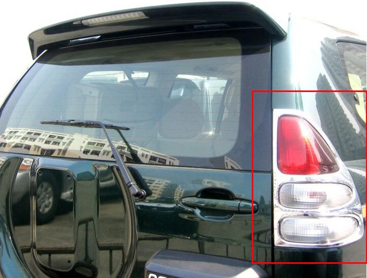 

ABS chrome For toyota land cruiser Prado 120 accessory tail light rear lamp cover Prado fj120 2003 2004 2005 2006 2007 2008