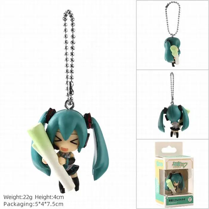 

Anime VOCALOID Hatsune Miku Action Figure Mini Model Doll Keychain Snow Miku Kagamine Rin Len MEIKO Toys Pendant 4cm