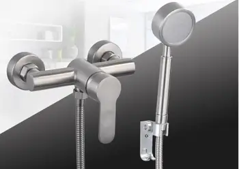 

Copper body bathroom hot and cold faucet mixing valve water heater shower nozzle shower faucet shower set