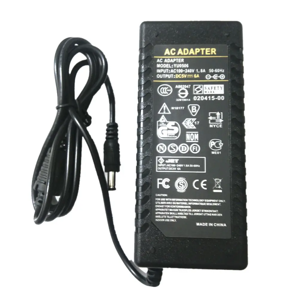 5V 12V 24V 48V AC a DC Adaptador de Alimentación Cargador 30W-240W Transformador LED CCTV para
