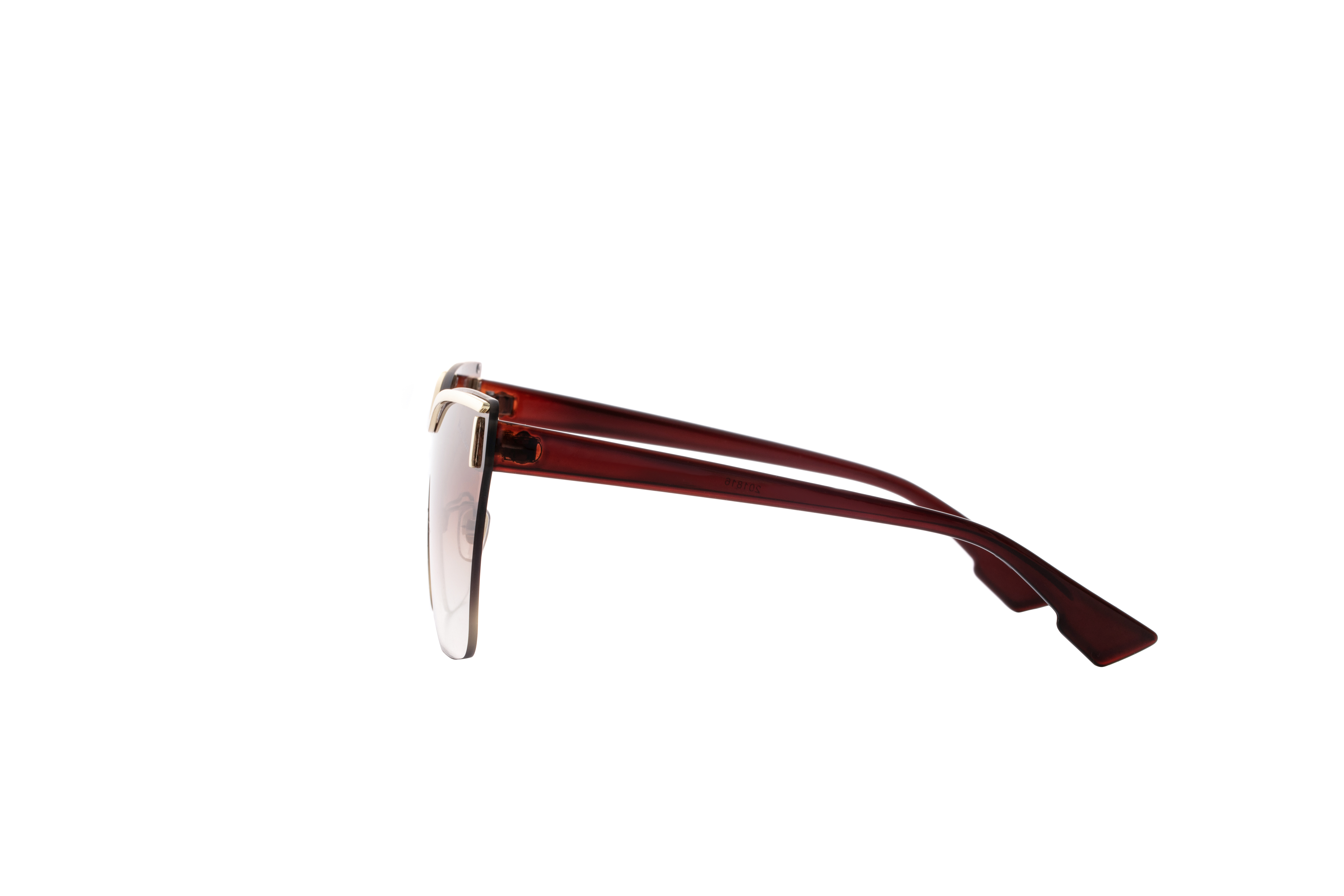 Red Son Shield Sunglasses Women Polarized Coating lens Unique gold border Gradient Goggles UV400 High Qulity With Accessories