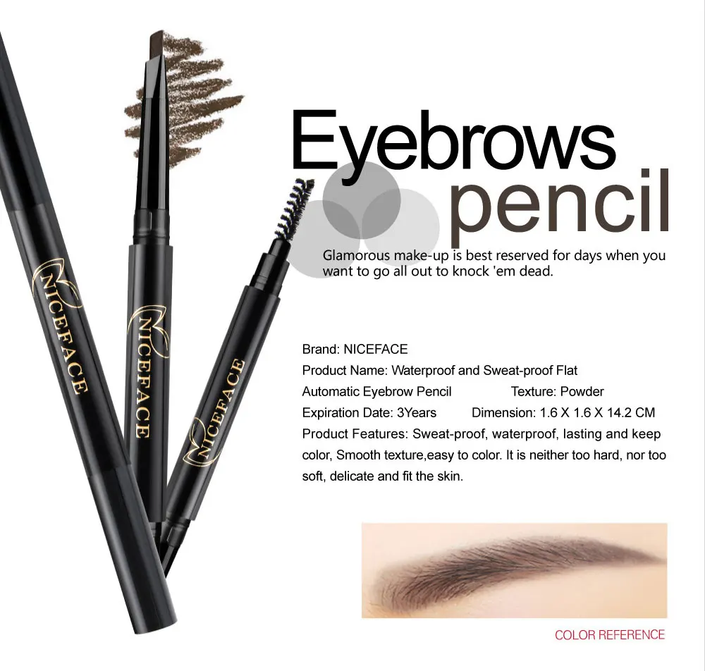 9Pcs Cosmetics Makeup Set Powder Eye Makeup Eyebrow Pencil Curling Mascara Sexy Matte Lipstick Pen Tool Kit for Daily Use (4)