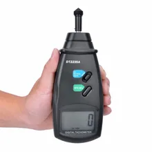 DT2235A цифровой контактный Тахометр 0,5 до 19999 ОБ/мин ЖК Авто Диапазон электронный спидометр об/мин измеритель скорости измерительные приборы