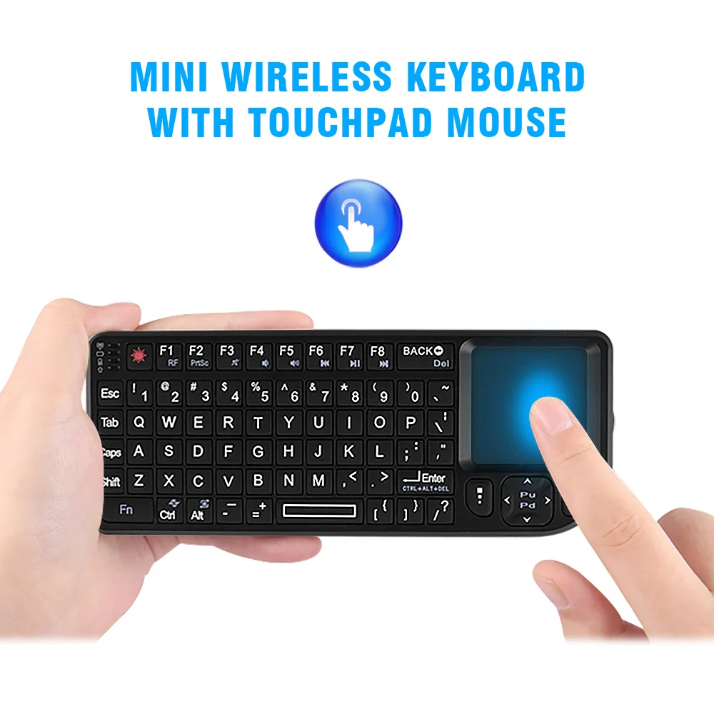 

2.4G Mini Wireless Keyboard Air Mouse Handheld Touchpad Gaming keyboards with USB Receiver for Android Smart TV Box Laptop PC