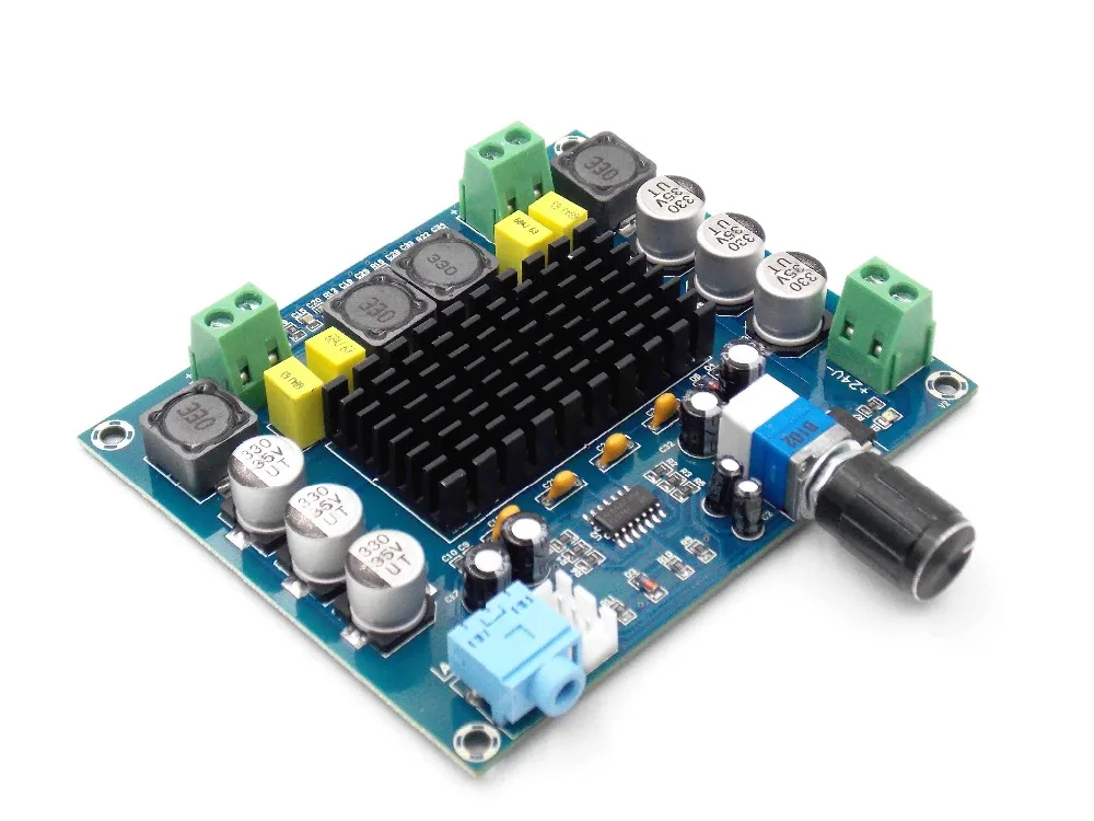 

XH-M547 dual channel 120W upgraded version of digital power amplifier board TPA3116D2 digital audio amplifier board