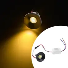 3 Вт мини ювелирный светильник, лампа для шкафа, алюминиевый потолочный светильник светодиодный Темный Точечный светильник, черная Встраиваемая лампа, теплый белый/белый светильник