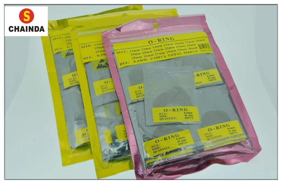 

Free Shipping Set 950pcs Round O Ring Watch Case Back Gasket All Size Dia 0.5 Or 0.60 Or 0.7mm