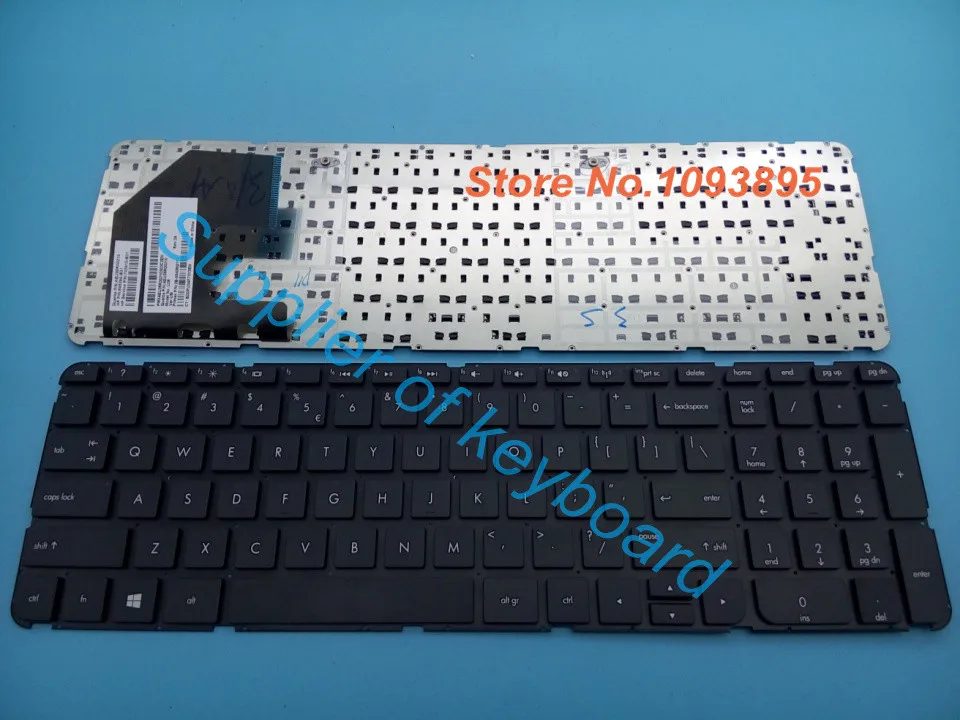 HP 파빌리온용 노트북 영어 키보드, 15-b123nr 15-b140us 15-b142dx 15-b143cl 15-B153nr, 신제품