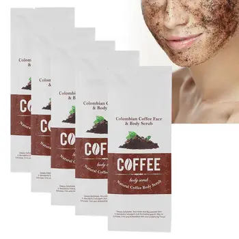 

Body Scrub 5Pcs Caffeine Exfoliating Scrub Salt Dead Skin Cutin Remover Moisturizing Scrubbing Cream Scrub Body Treatments