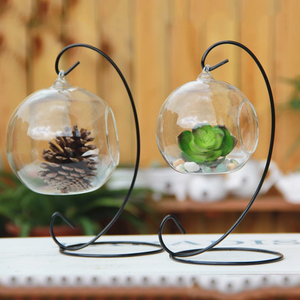 Hanging Glass Vase DIY Planting Hydroponic Plant Flower Container Home Garden Decor Terrarium