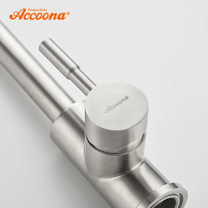 Accoona кухонный кран из нержавеющей стали с одной ручкой смесители одним