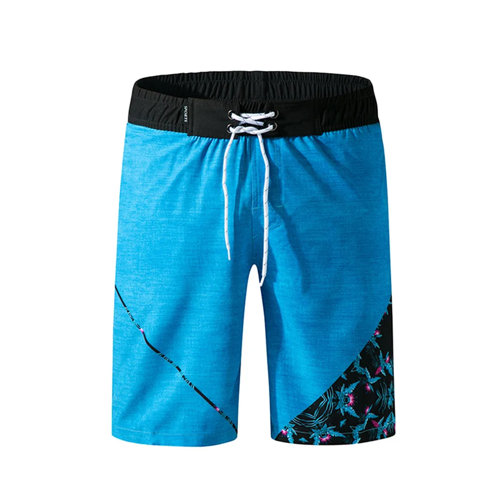 JAYCOSIN, мужские Гавайские шорты с принтом, быстросохнущие пляжные шорты для серфинга, большие бутылки для воды, пляжные модные удобные шорты для бега